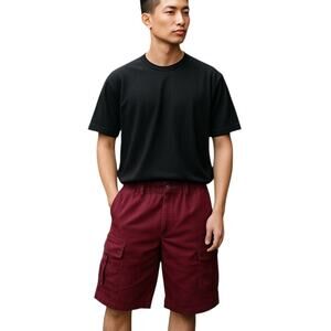 Boulder Creek Men's Big & Tall Burgundy Cargo Shorts Size 3XL - NWOT